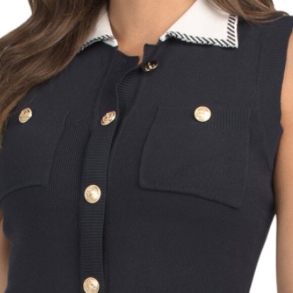 ZOE & CLAIRE Sleeveless Knit Midi Dress - Picture 3 of 3